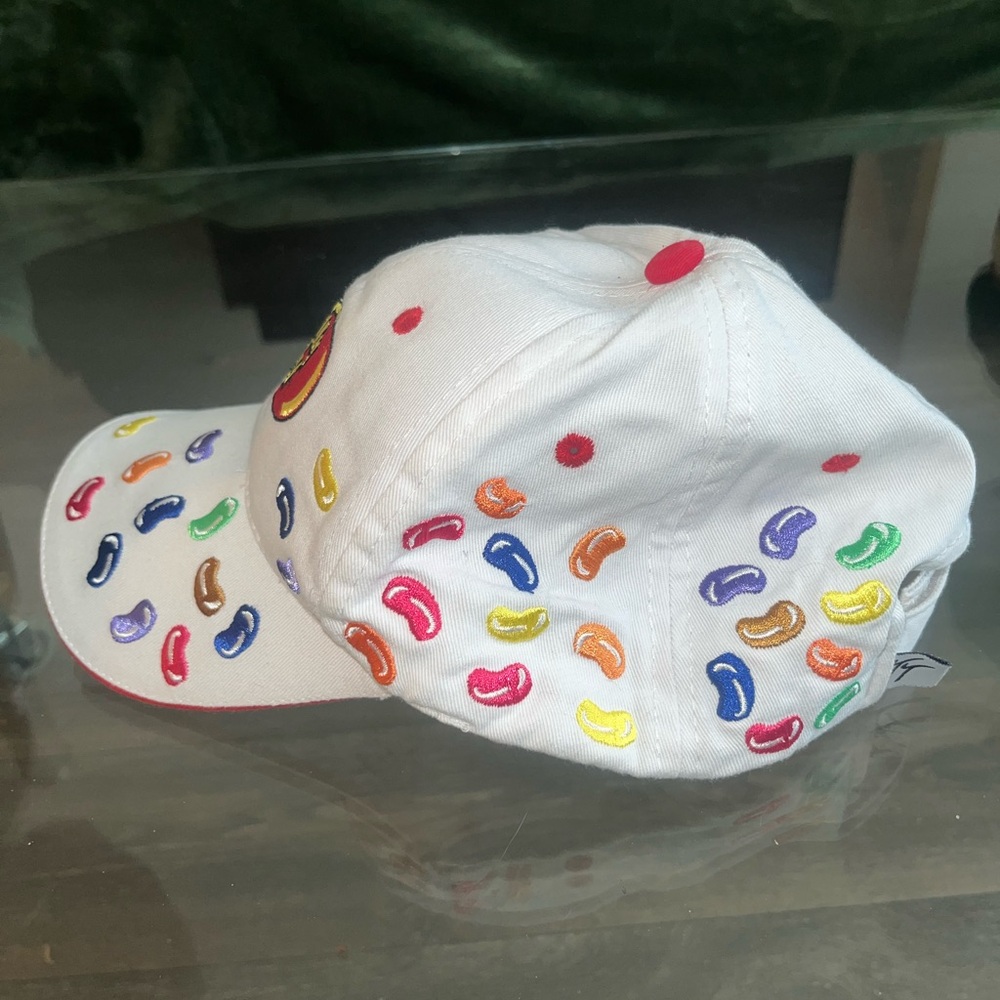 Jelly Belly White Cap with Colorful Bean Embroidery - Picture 2 of 4